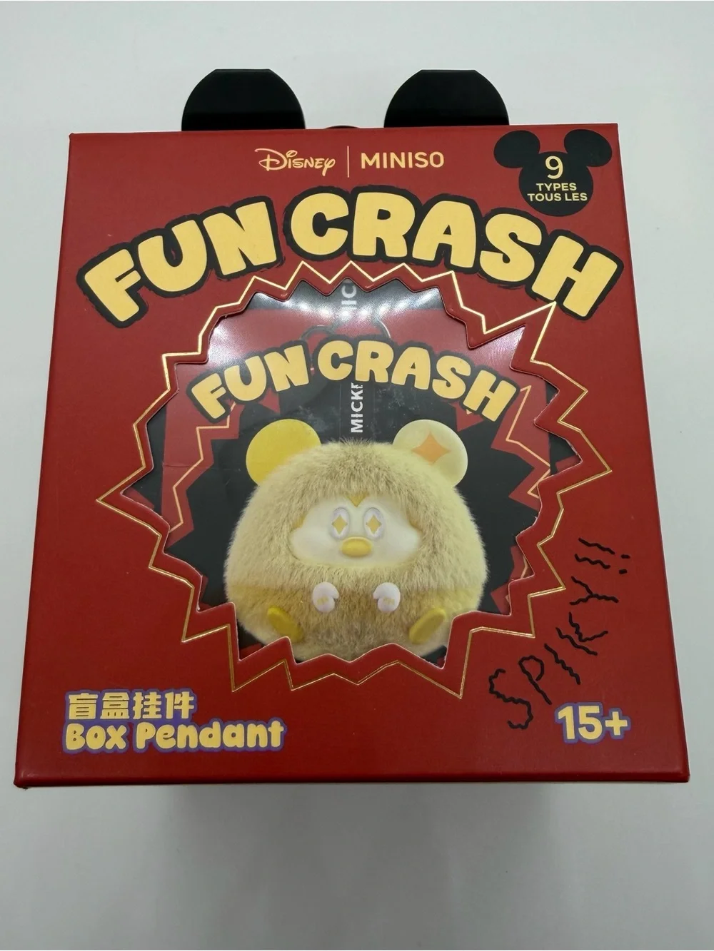 Disney Miniso Mickey Fun Crash Plush Keychain Confirmed Wealthy Mickey